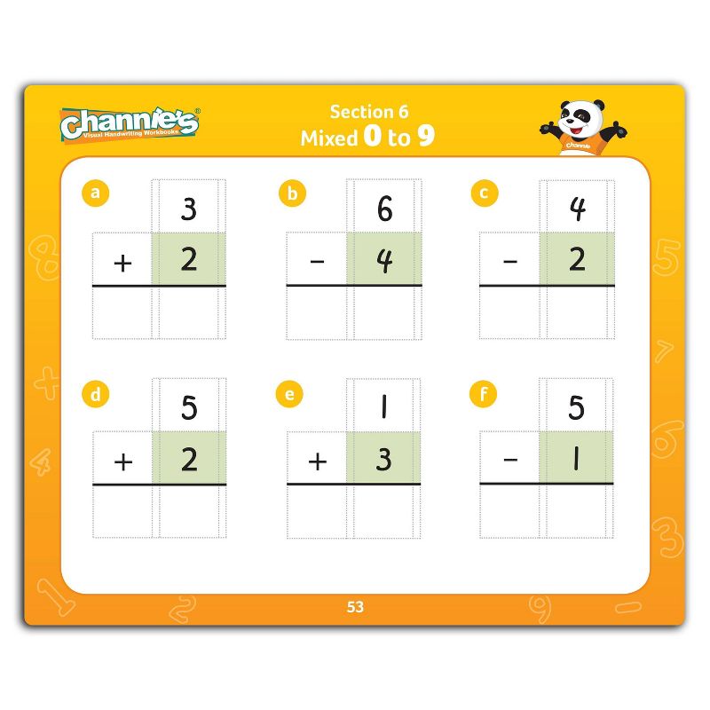 Channie's Dry Erase Single Digit Math Flash Cards