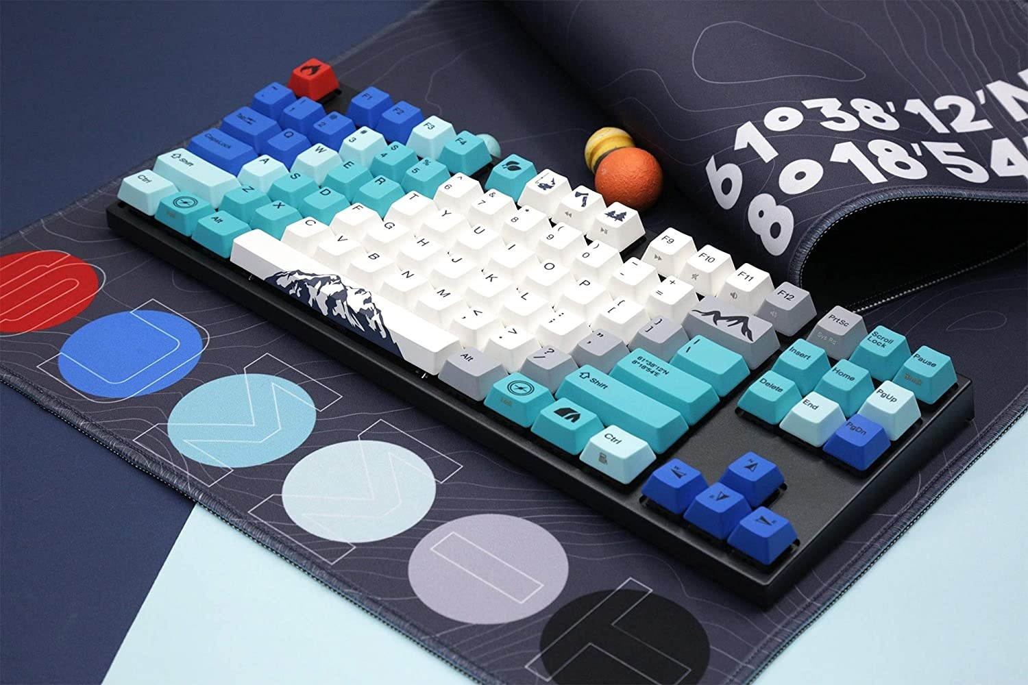 Varmilo VA87M Summit White LED TKL Dye Sub PBT Mechanical Keyboard (Cherry MX Red)