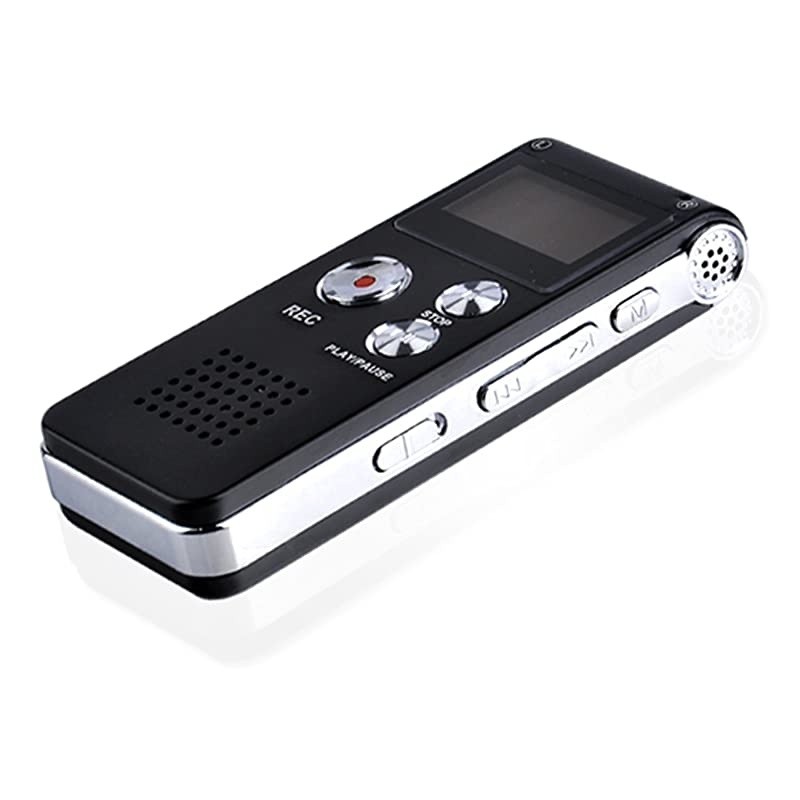 Rechargeable 8G 8GB 650HR Digital Audio Voice Recorder Dictaphone MP3 Player FM