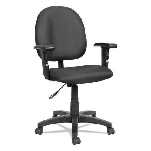 Alera Essentia Series Swivel Task Chair with Adjustable Arms, Black VTA4810