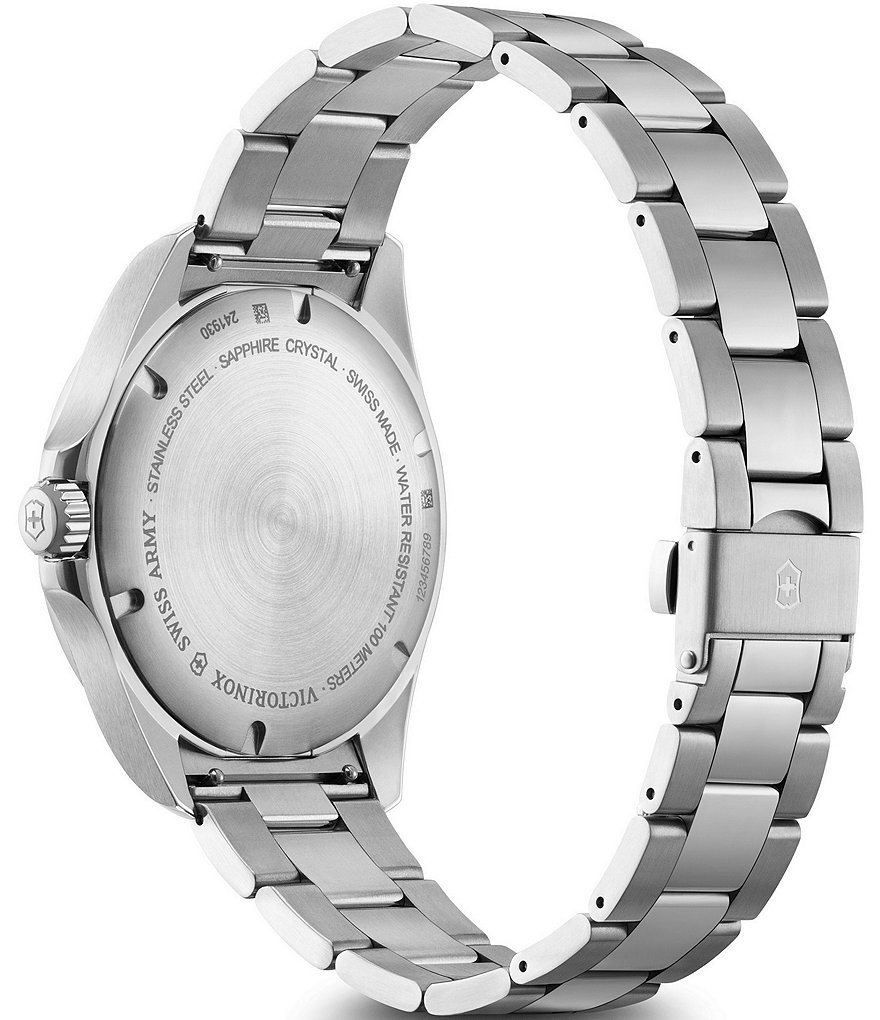 Victorinox Swiss Army FieldForce GMT Stainless Steel Bracelet Watch