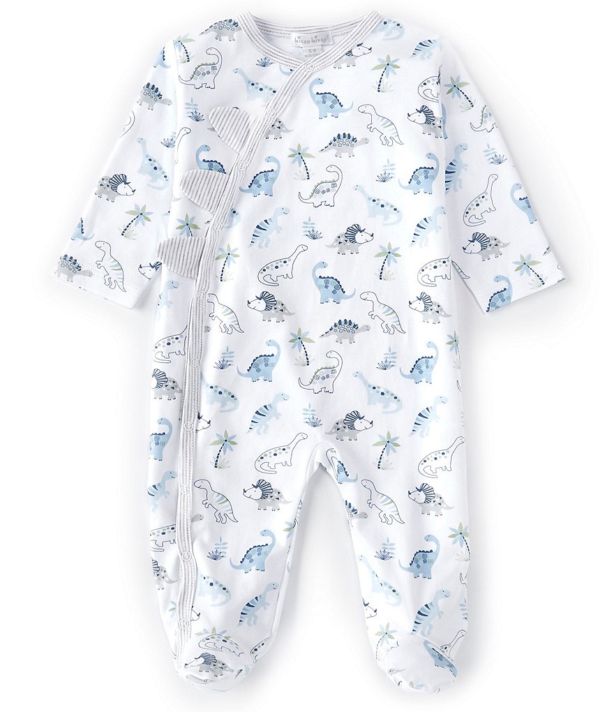 Kissy Kissy Baby Boys Newborn-9 Months Happy Saurus Footed Coverall