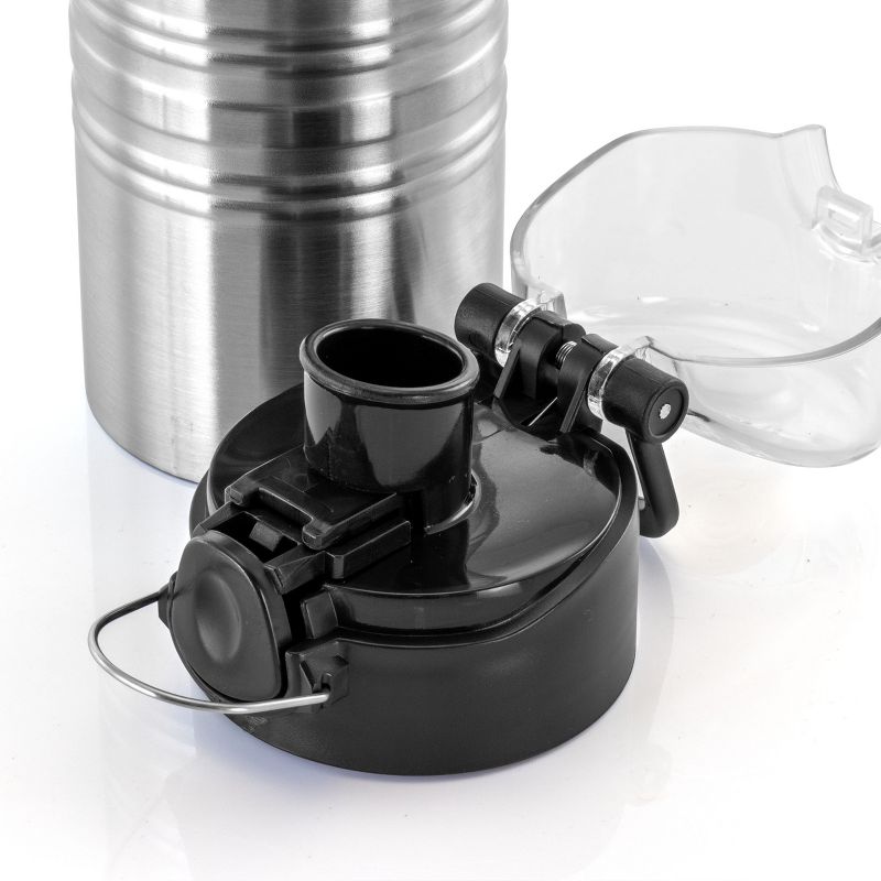 Better Chef 17 Ounce Stainless Steel Flip Top Sport Water Bottle