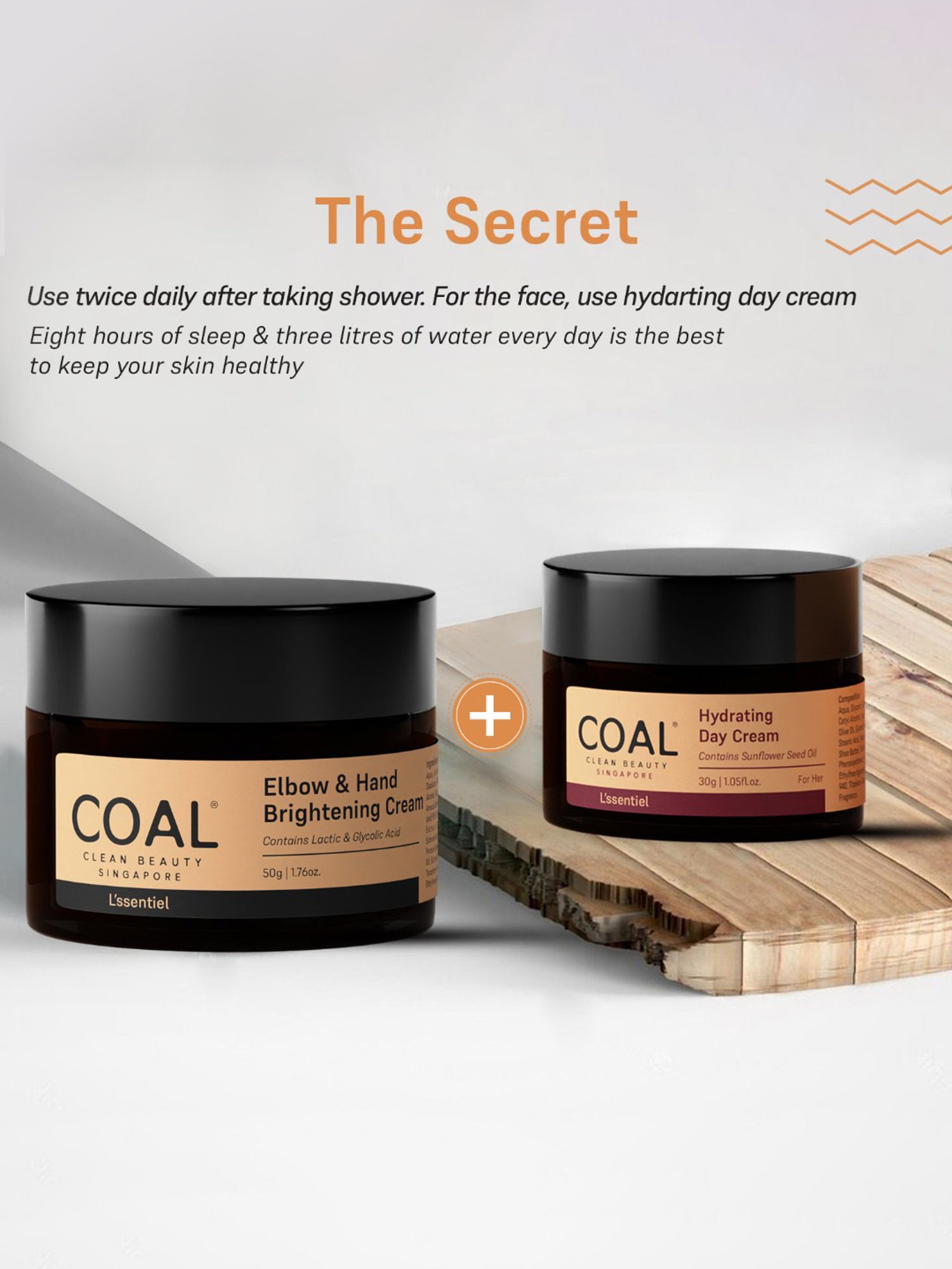 COAL Clean Beauty Elbow & Hand Brightening Cream - 50 gm