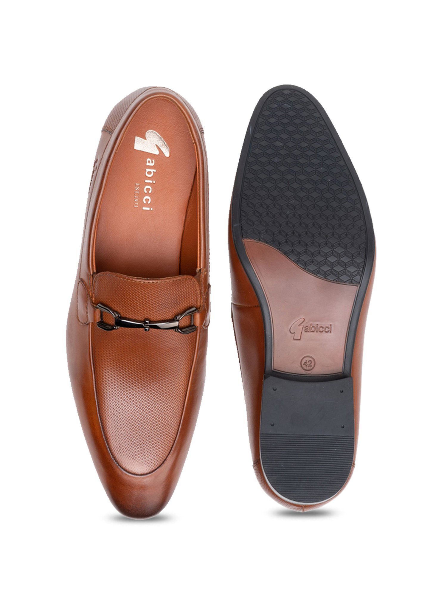 Gabicci Men's Kiwi G Tan Formal Loafers