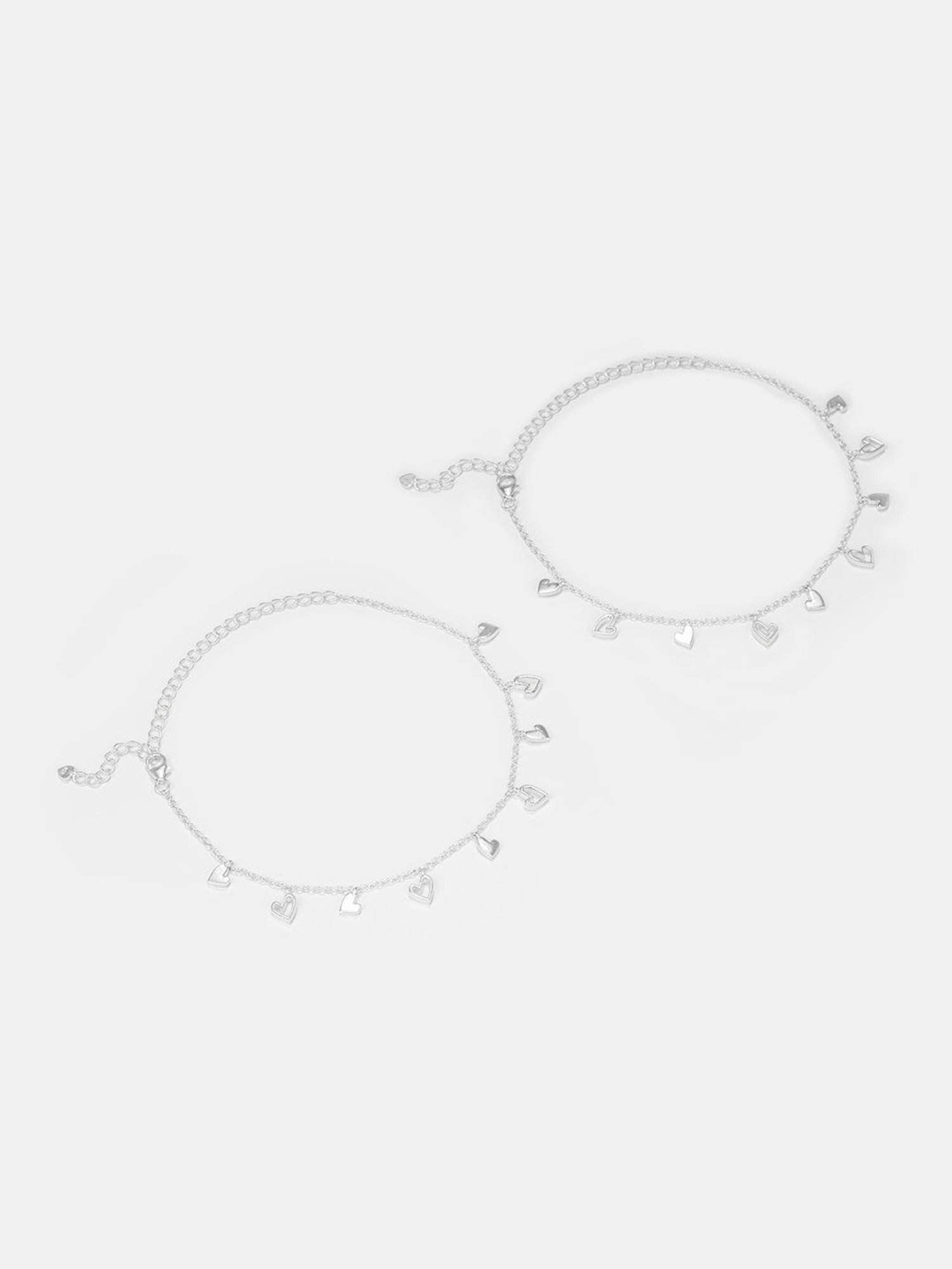 Shaya You and Your Restless Fidgeting Anklets (Pair) in 925 Silver