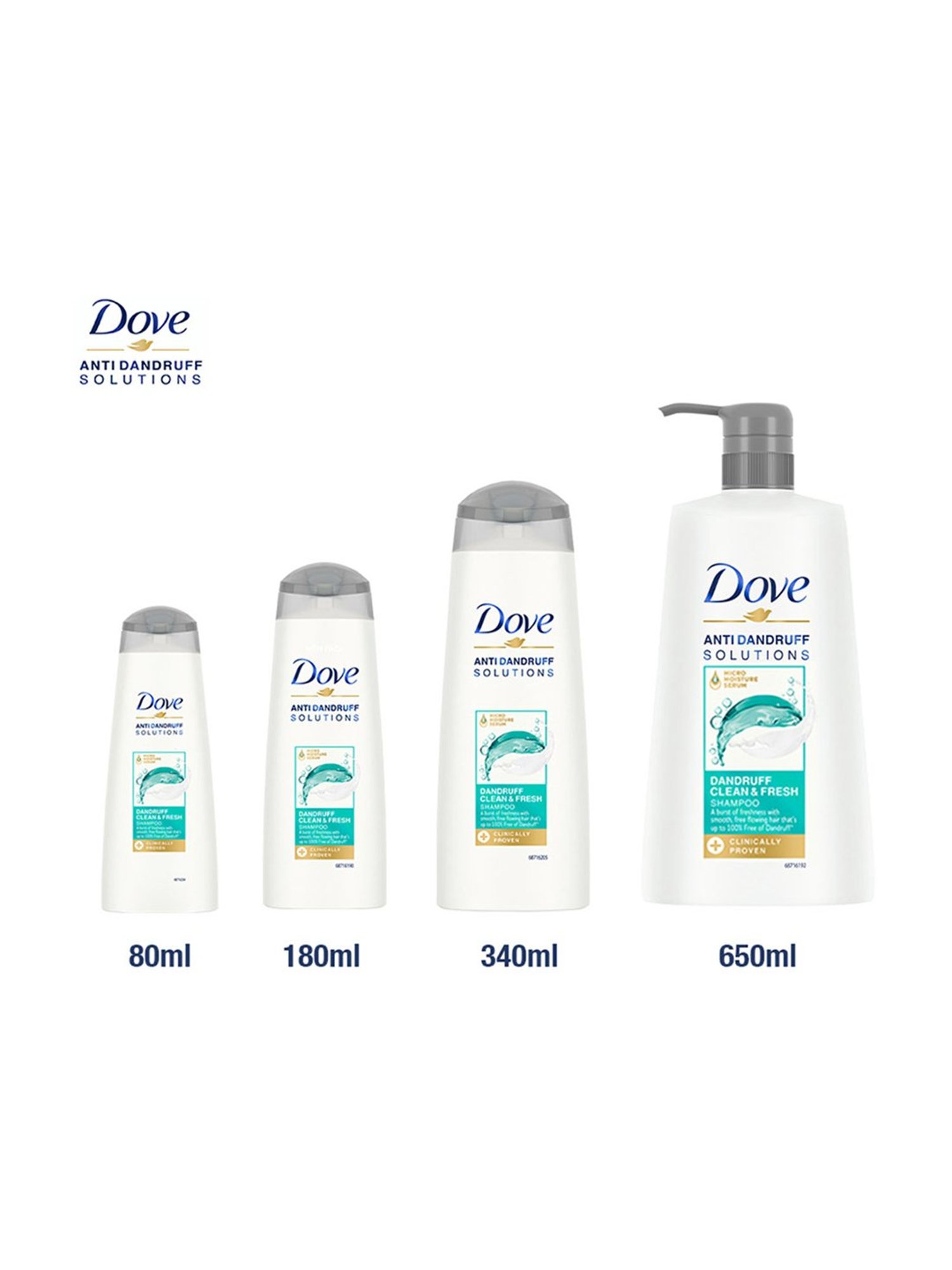 Dove Dandruff Clean & Fresh Shampoo - 180 ml