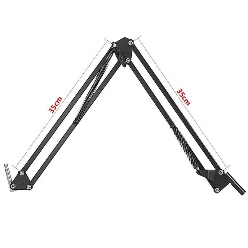 NW700 Professional Studio Broadcasting Recording Condenser Microphone amp NW35 Adjustable Recording Microphone Suspension Scissor Arm Stand with Shock Mount and Mounting Clamp Kit