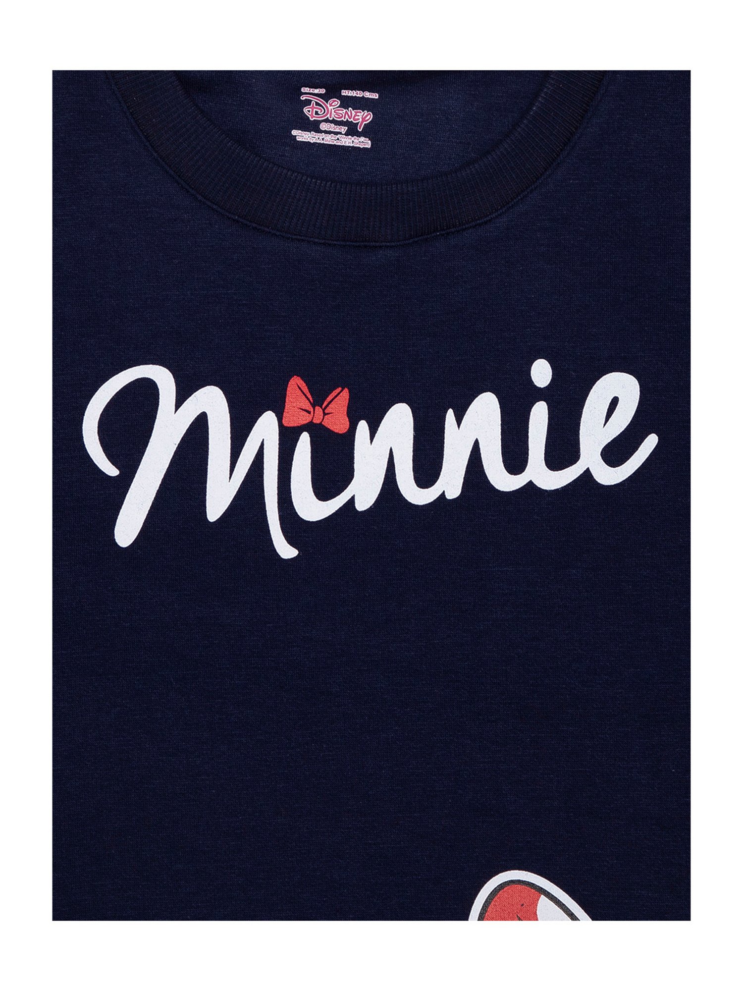 Bodycare Girls Navy Printed Full Sleeves Sweatshirt