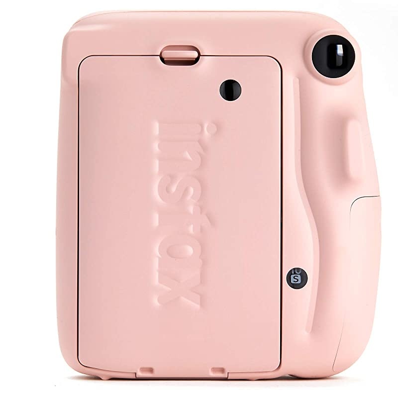 Instax Mini 11 Instant Camera Blush Pink 16654774 + Instax Mini Twin Pack Instant Film 16437396 + Single Pack Rainbow Film + Case + Travel Stickers