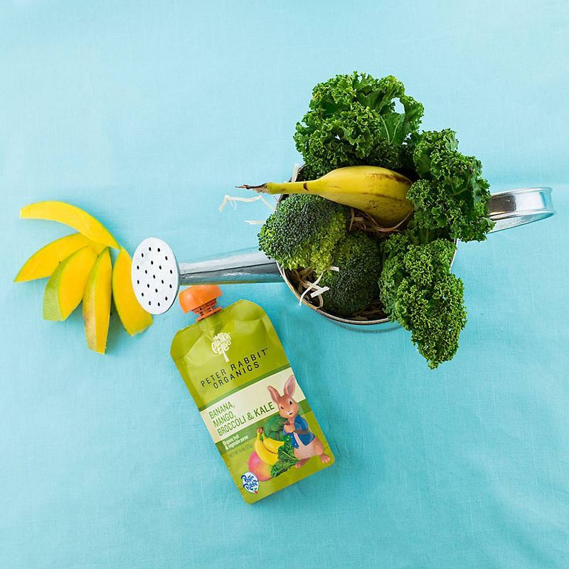 Peter Rabbit Organics Banana Mango Broccoli & Kale Baby Food Pouch - 4.4oz