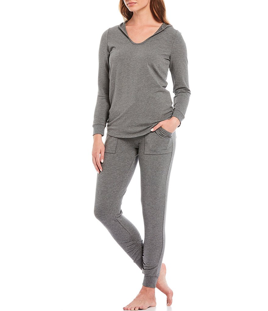 Barefoot Dreams Malibu Luxe Brushed Jersey Coordinating Lounge Hoodie