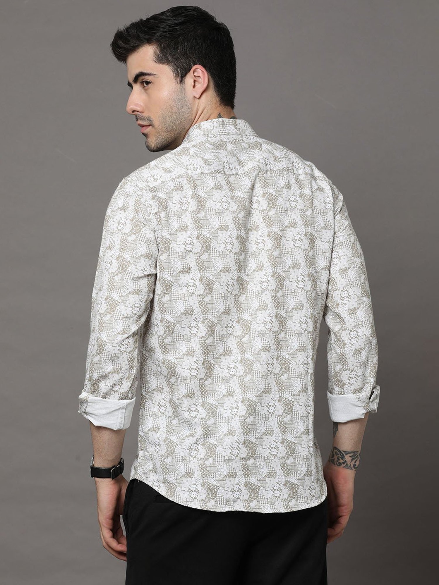 Manthan Red Full Sleeves Solid Kurta