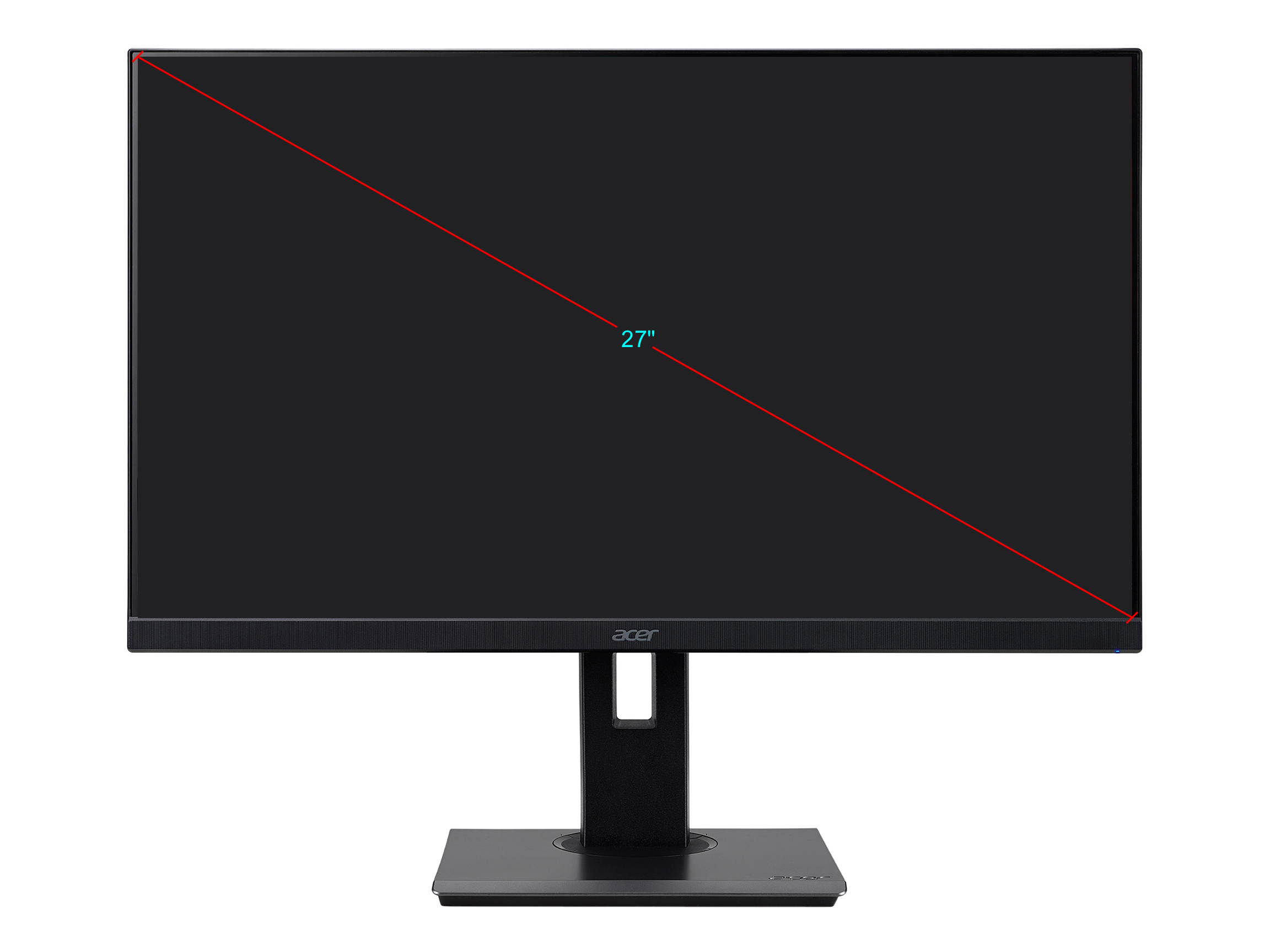 Acer B277 27" Full HD 1920 x 1080 75Hz VGA HDMI DisplayPort AMD Adaptive SYNC Built-in Speakers LED Backlit Height Adjustable IPS Monitor