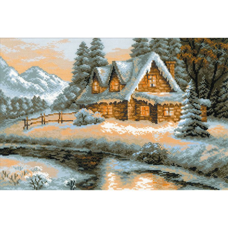 RIOLIS Counted Cross Stitch Kit 15"X10.25"-Winter View (14 Count)