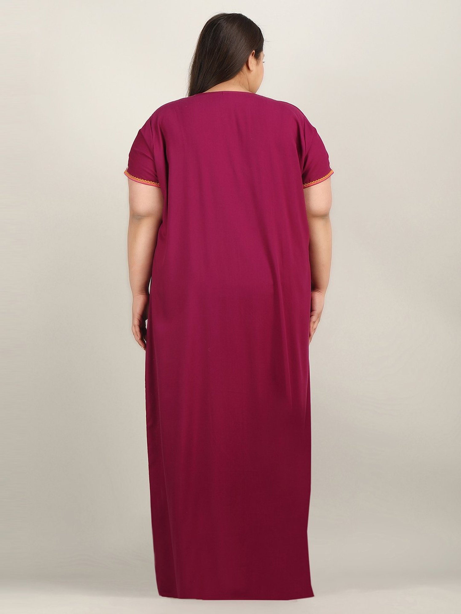 KOI SLEEPWEAR Pink Embroidered Night Gown