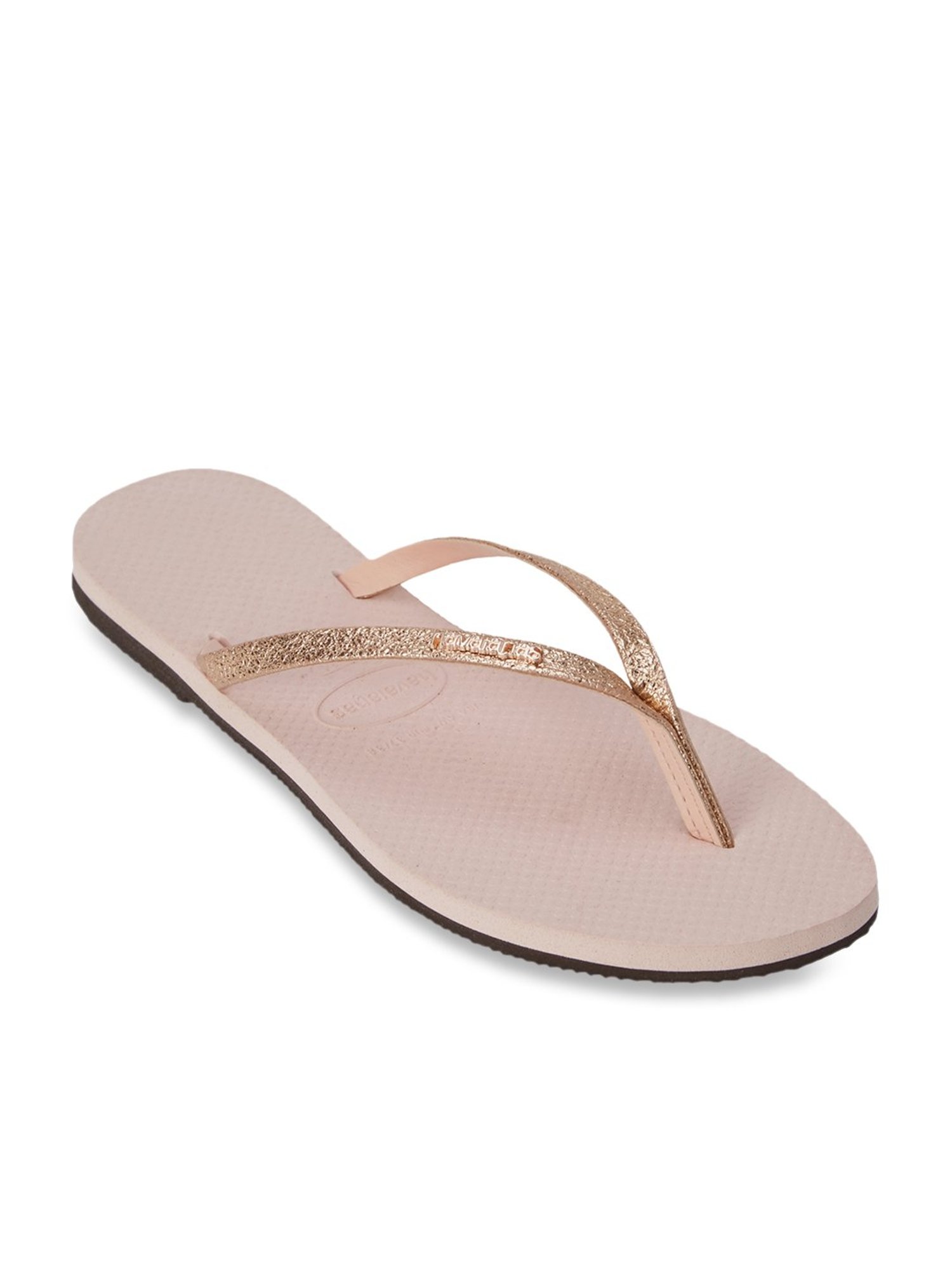 Havaianas You Shine Rose Gold Flip Flops