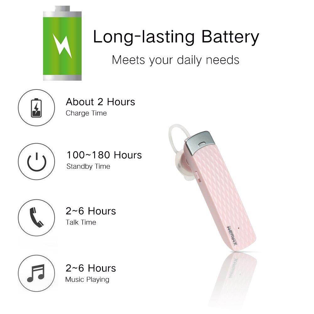 Bluetooth Earpiece Sports In-Ear RB-T9 - Pink