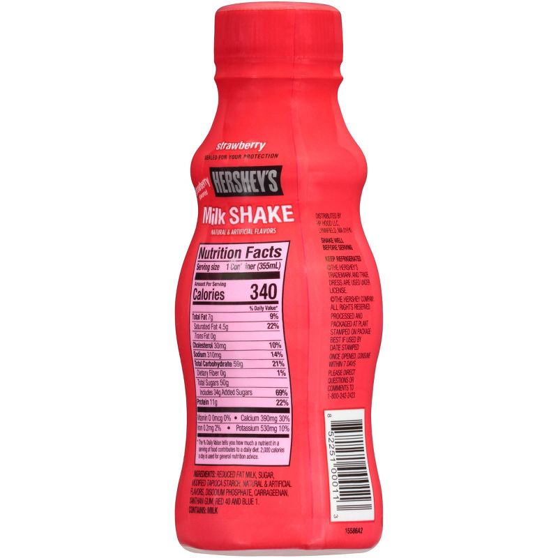 Hershey's Strawberry Flavored Milk Shake - 12 fl oz