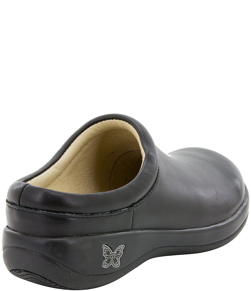 Alegria Kayla Black Nappa Clogs