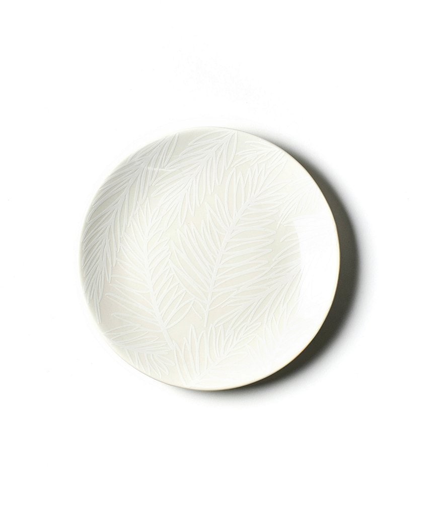 Coton Colors White Palm Salad Plate Set of 4