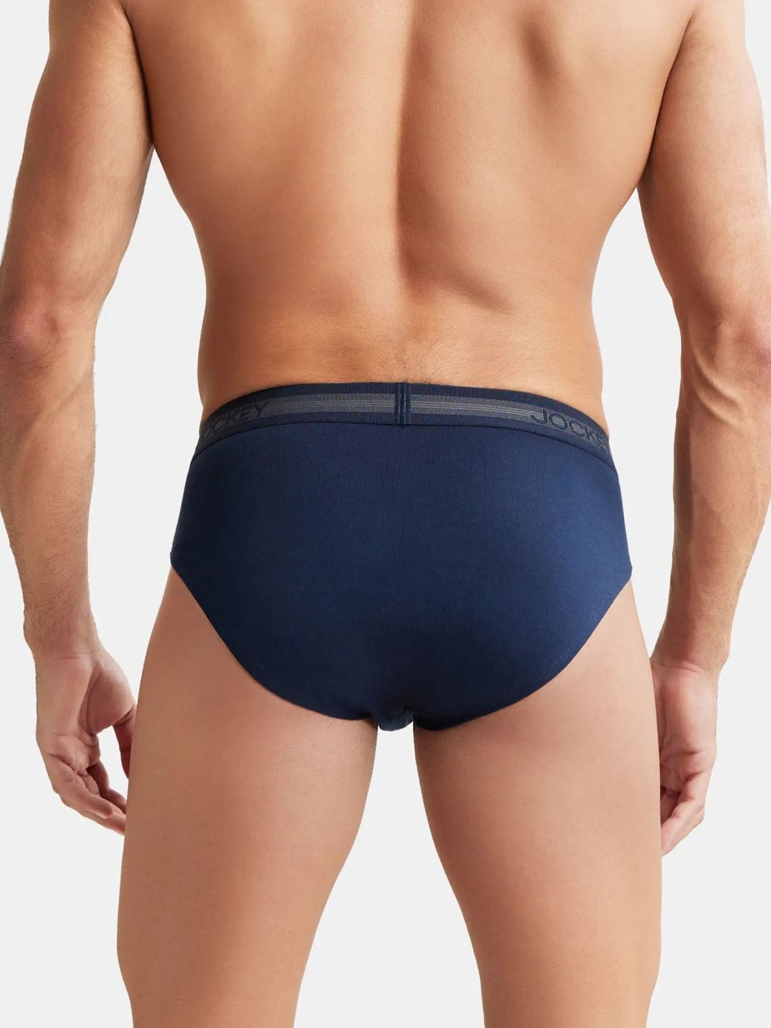 Jockey 1010 Dark Blue Super Combed Cotton Briefs with Stay Fresh Properties