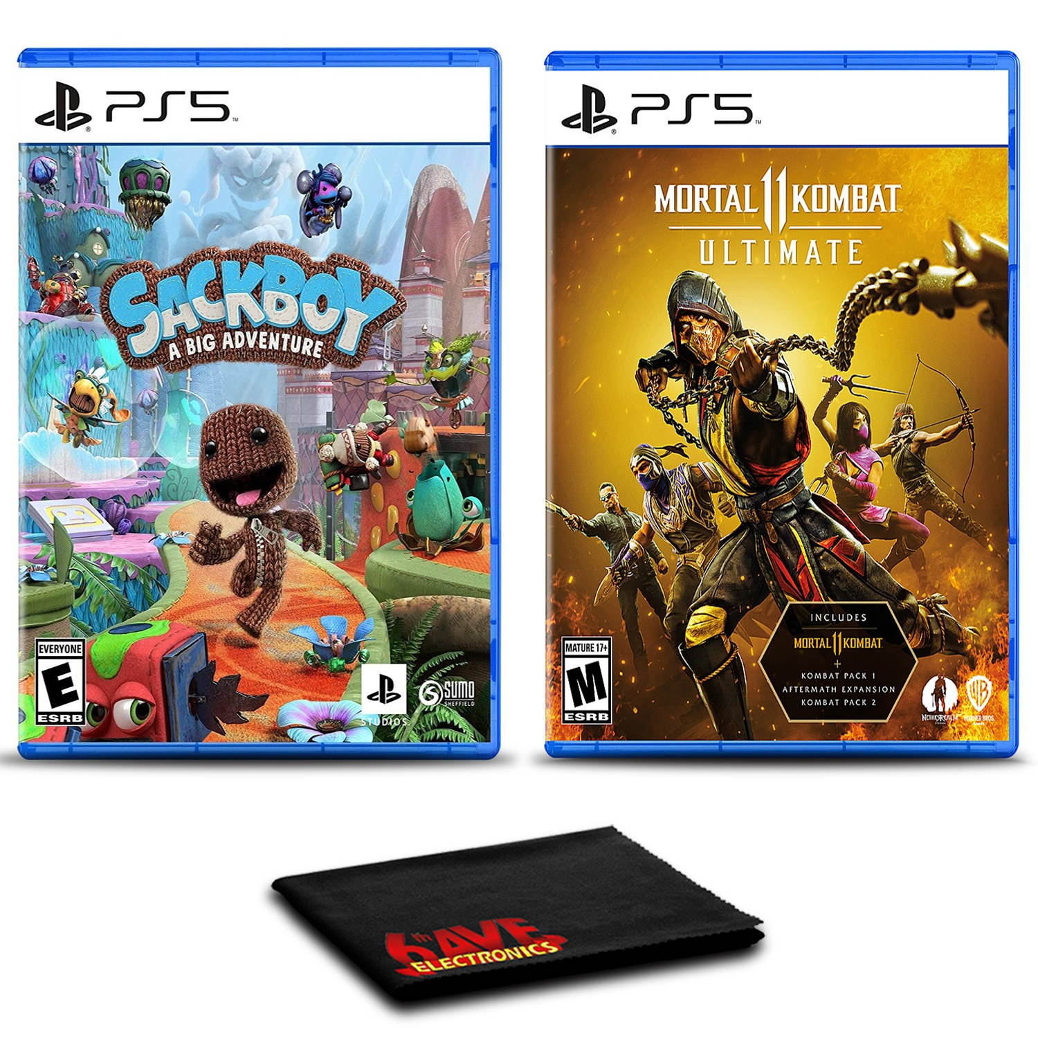 Sackboy A Big Adventure and Mortal Kombat 11 - Two Games For PS5
