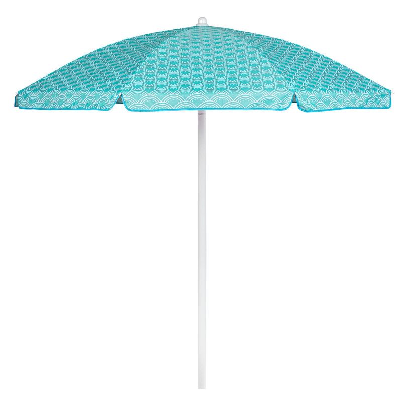 Picnic Time 5.5'  Beach Stick Umbrella - multi