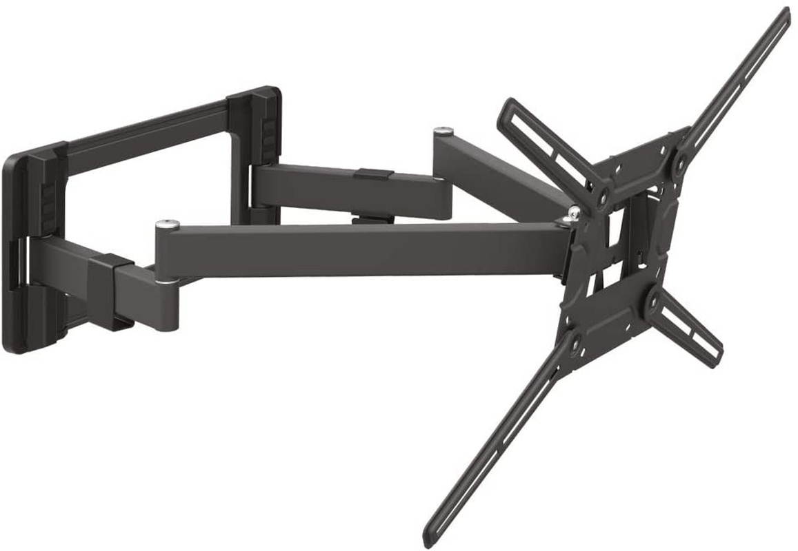 Barkan TV Wall Mount, 40-90 inch Dual Arm Full Motion Articulating - 4 Movement Flat/Curved Screen Bracket, Up to 132 lbs, Extra Stable, UL Listed, Fits LED OLED LCD