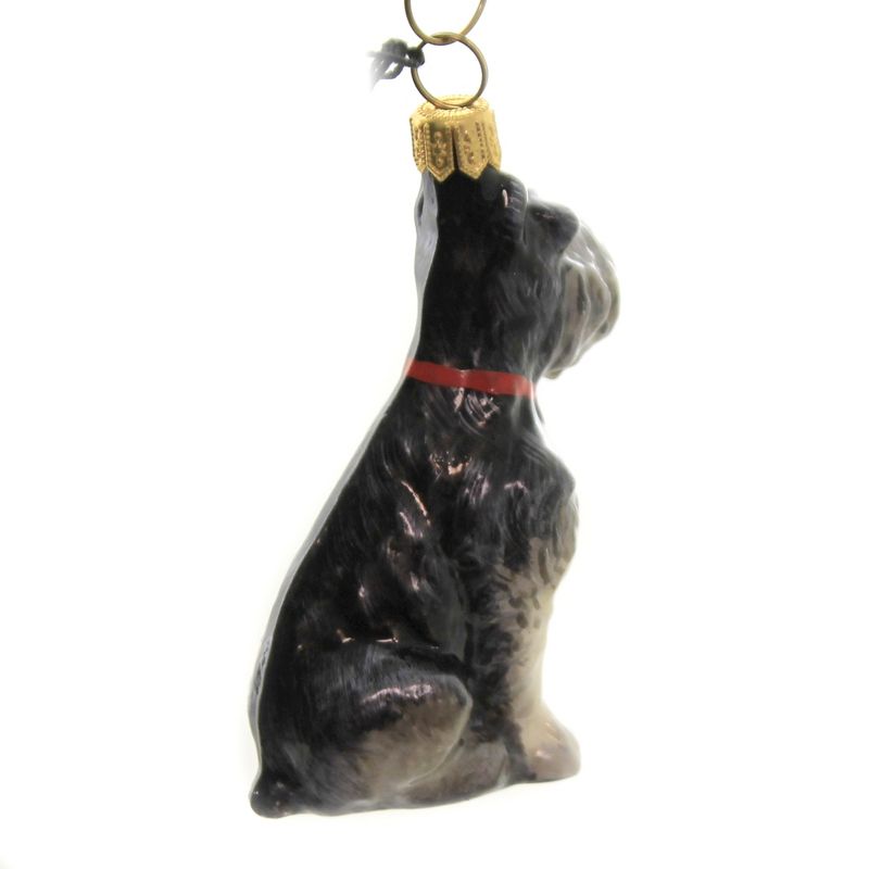Joy To The World 3.5" Gray Schnauzer Ornament Per Set Dog Companion  -  Tree Ornaments