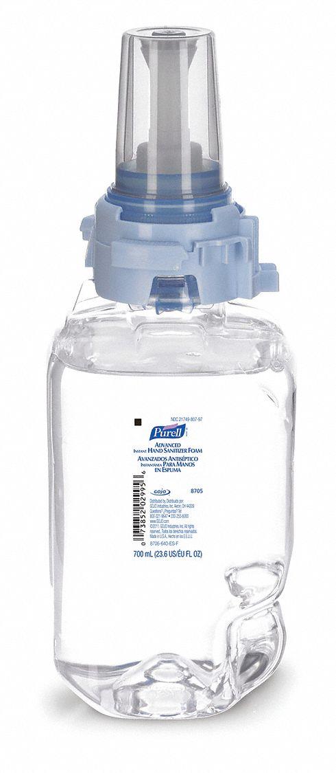 Purell 870504CT Advanced Instant Hand Sanitizer Foam, ADX-7, 700 ml Refill, 4/Carton, 1 Carton