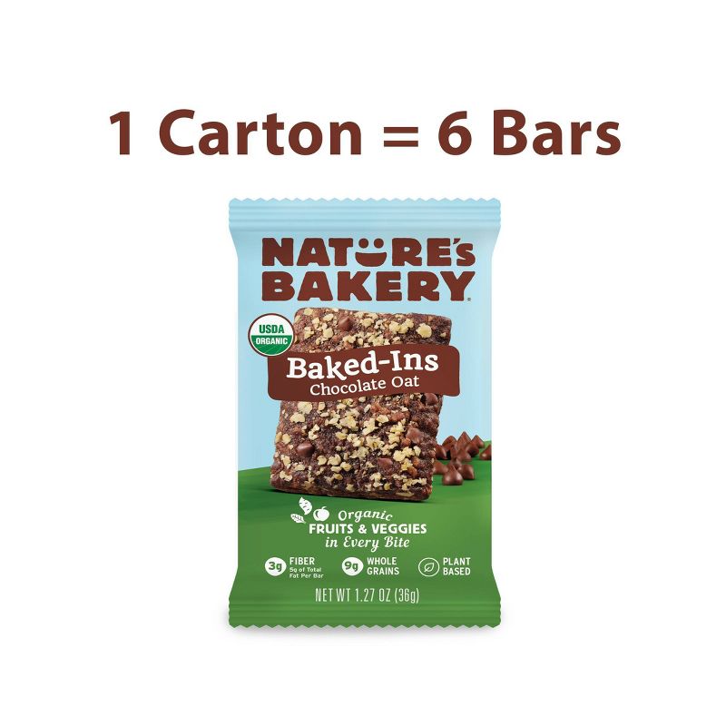 Nature's Bakery Baked-Ins Organic Chocolate Oat - 6pk/7.62oz
