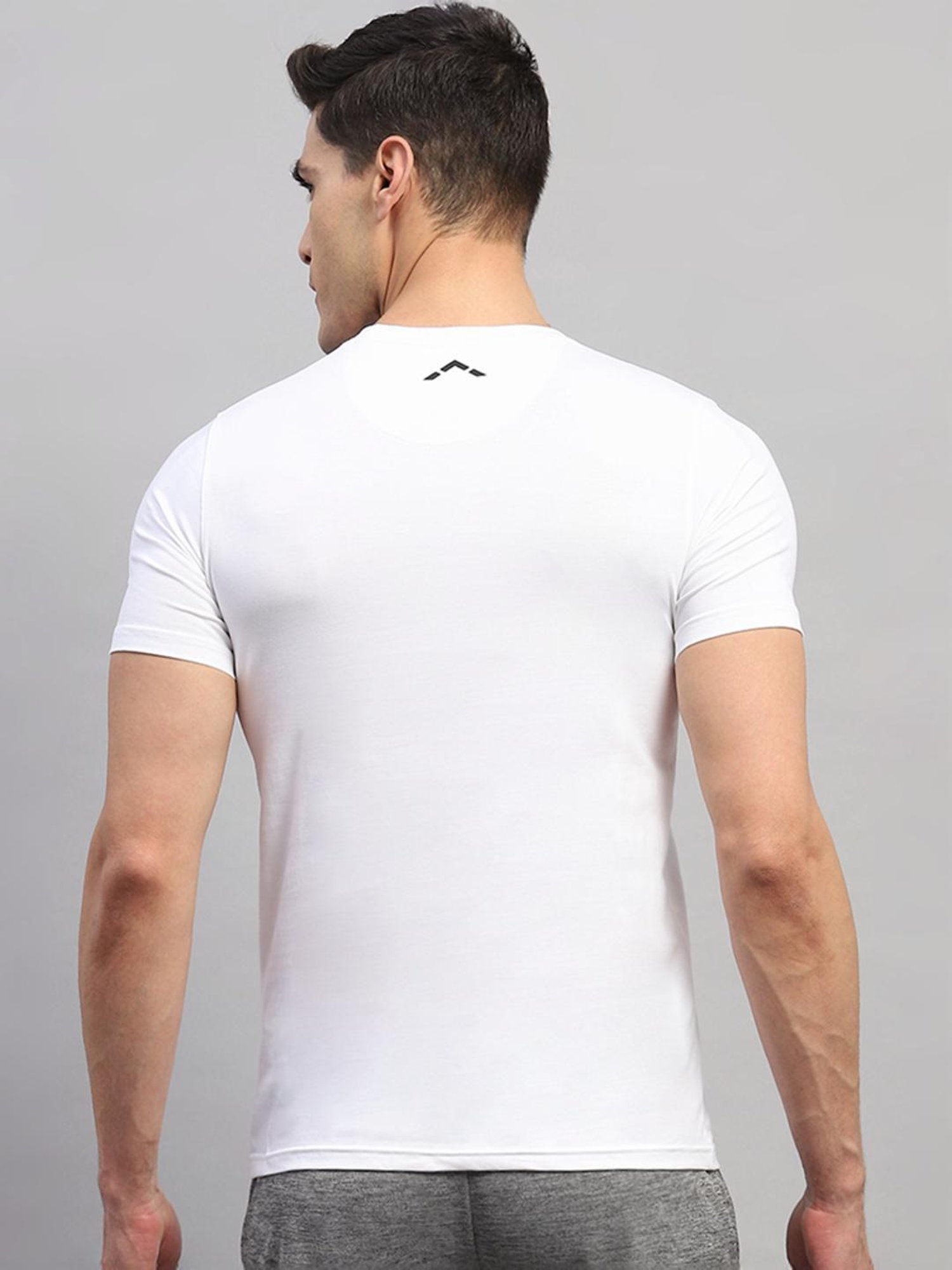 Rock.it White Cotton Regular Fit T-Shirt