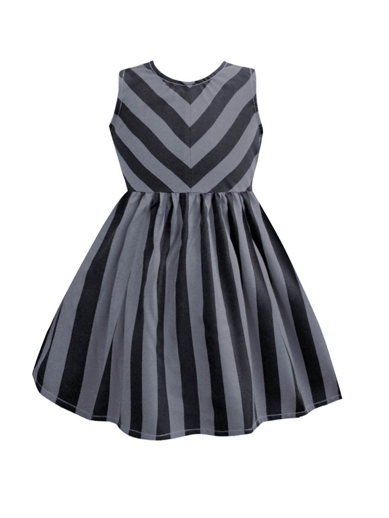 A.T.U.N. Charcoal & Black Striped Dress