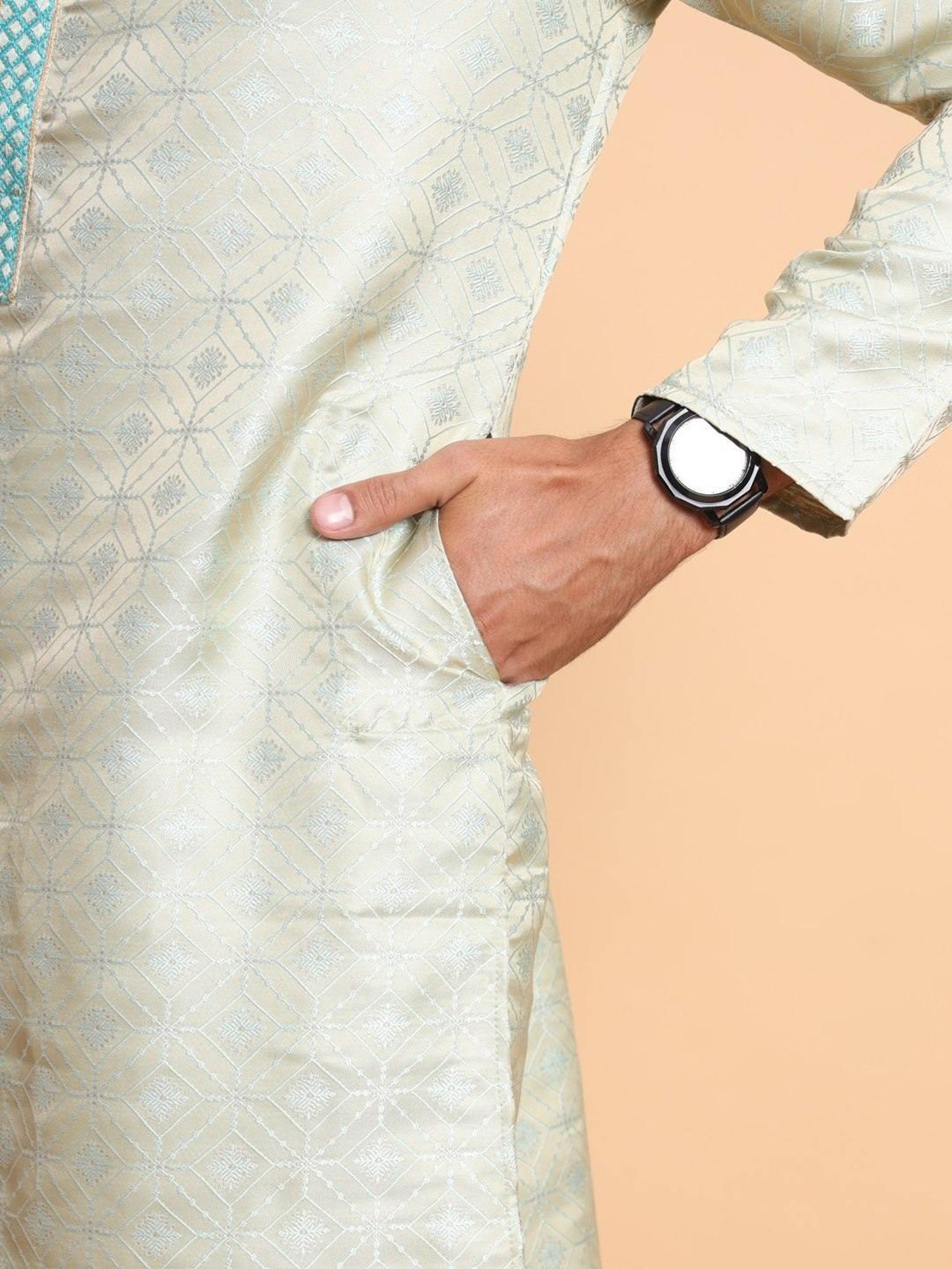 SWAGG INDIA Turquoise Regular Fit Kurta