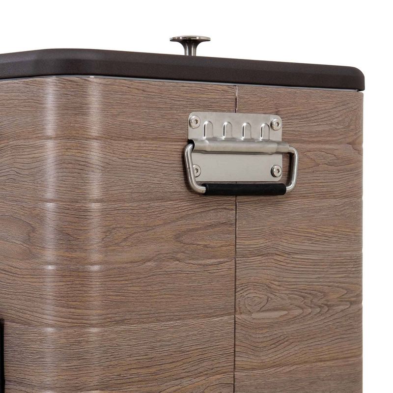 Avelon Resin Outdoor Portable Cooler with Wheels Brown - Sunjoy