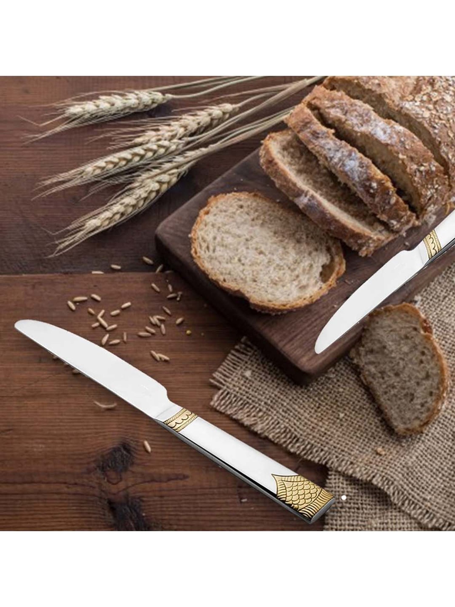 FnS August Gold & Silver Stainless Steel Cutlery - Set of 25