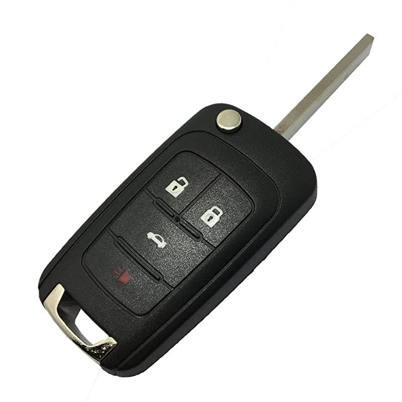 Folding Keyless Entry Remote Control Key Fob Case For Chevrolet Camaro Cruze Chevy Equinox Sonic Terrain Key Fob No Chip