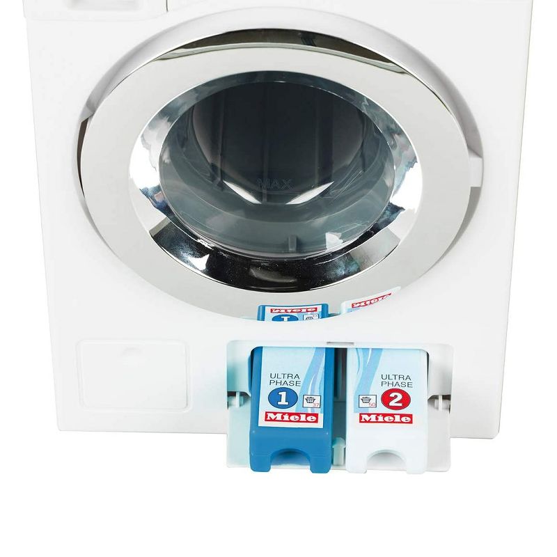 Theo Klein 6942 Children Kids Miele Pretend Play Washing Machine with Lights, Sounds, and Detergent, Ages 3 and Up, White