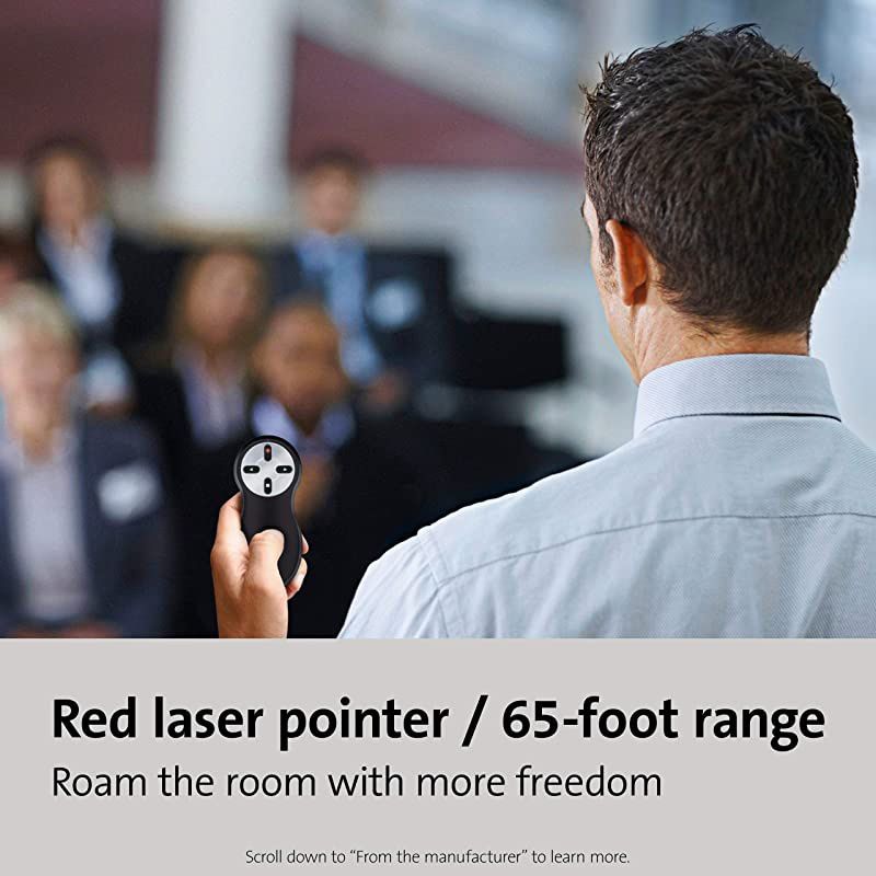 Wireless Presenter with Red Laser Pointer K33374USB