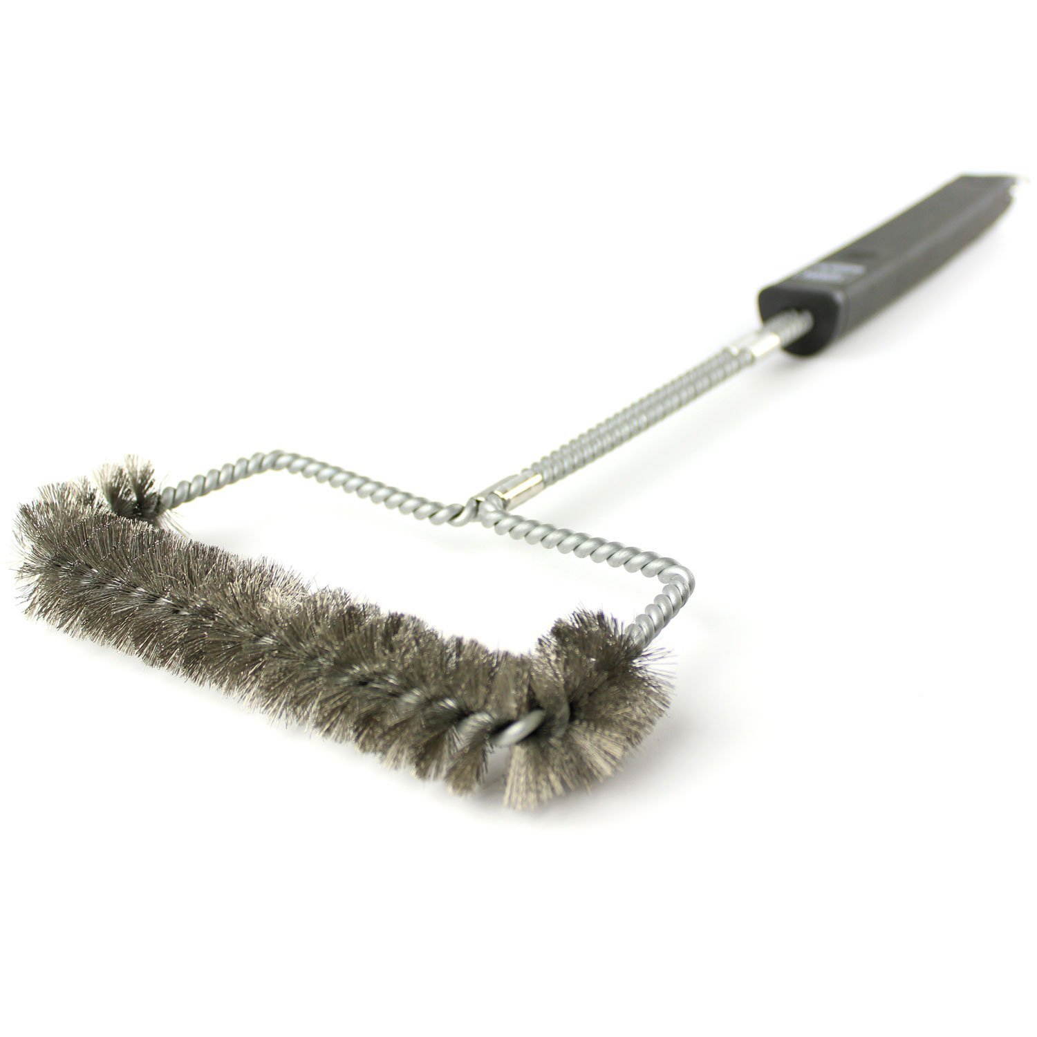 Yukon Glory BBQ Grill Brush- Stainless Steel Bristles 3 Sides, 6-inch Flexible Head, 18 Inch