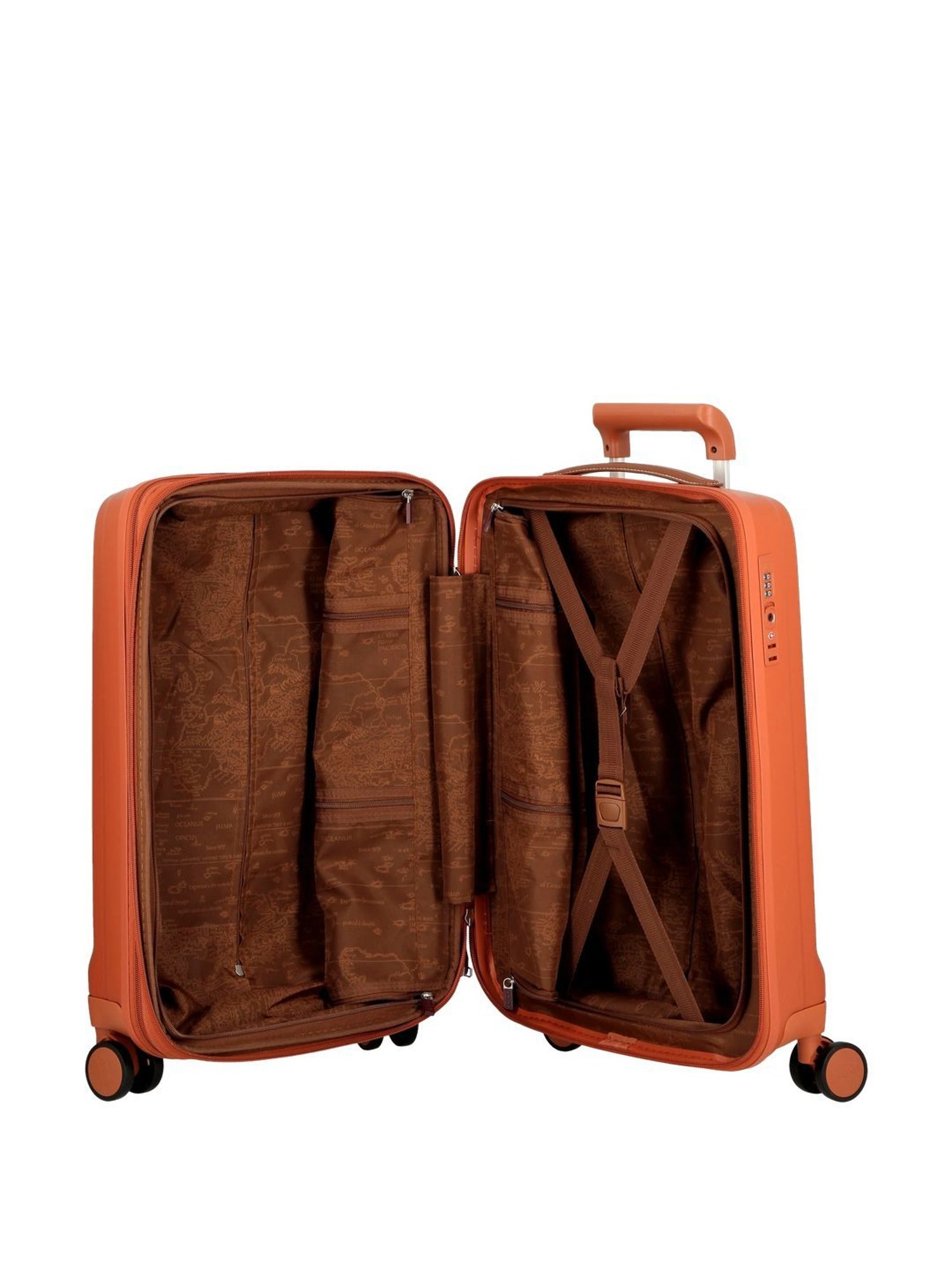 Jump Uppsala Rigid Terracota 8 Wheels Large Hard Cabin Trolley Bag Set of 2