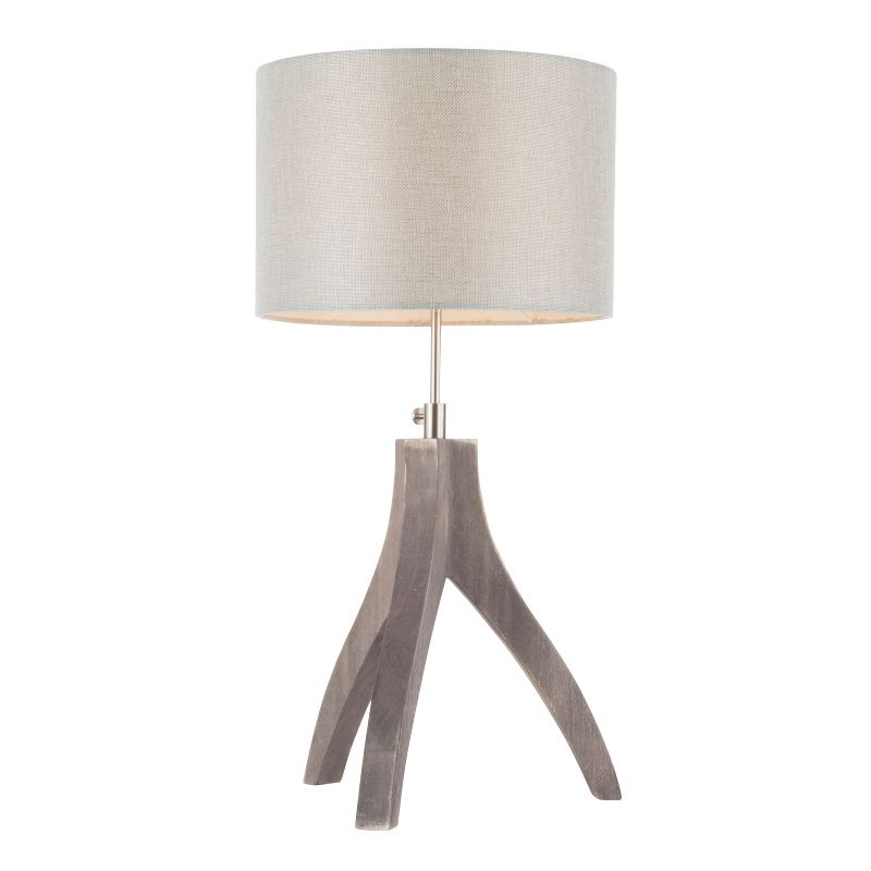 25" Wishbone Table Lamp Light Gray - LumiSource