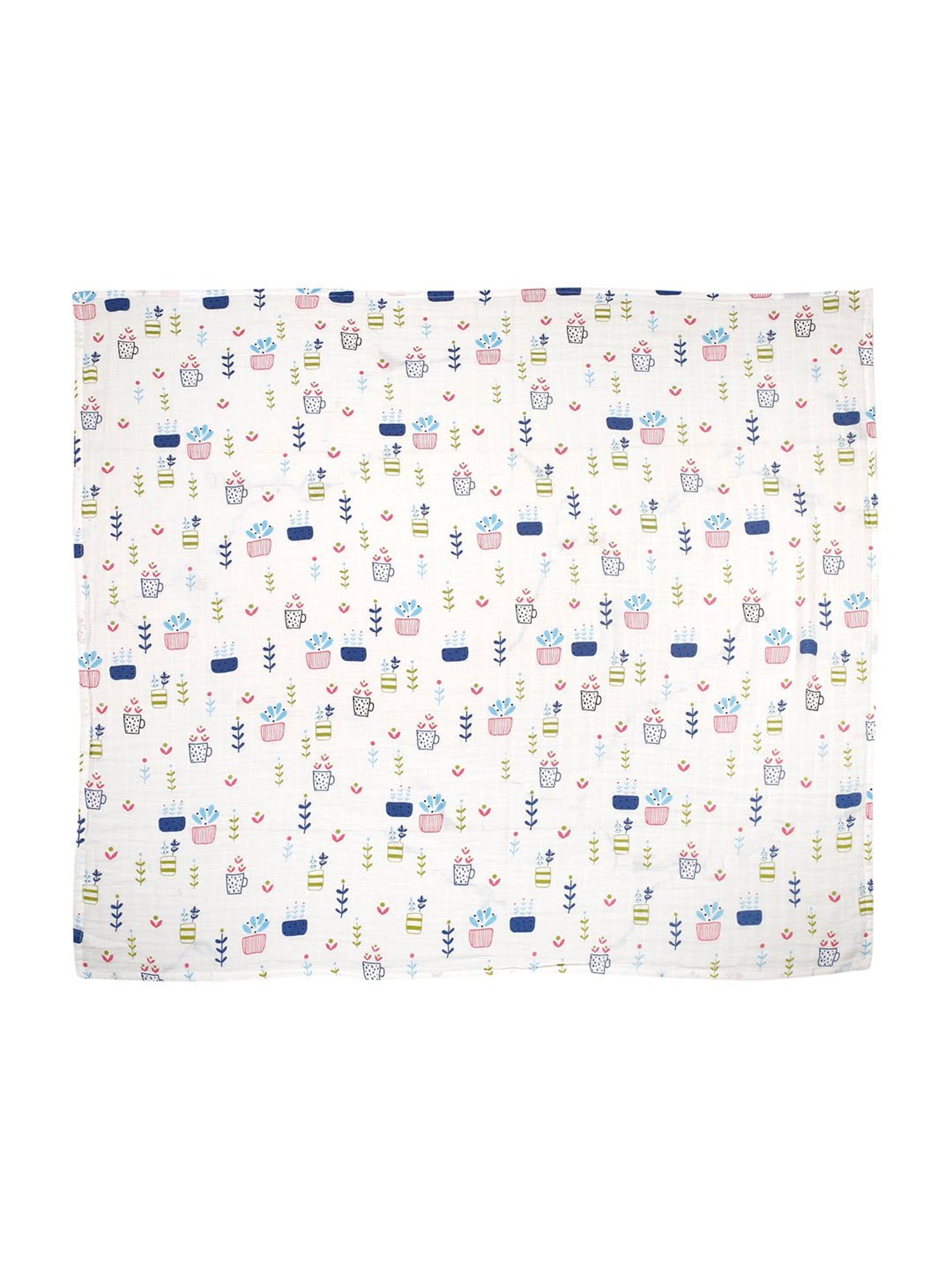 Baby Moo Plant Lover Multicolour Muslin Swaddle