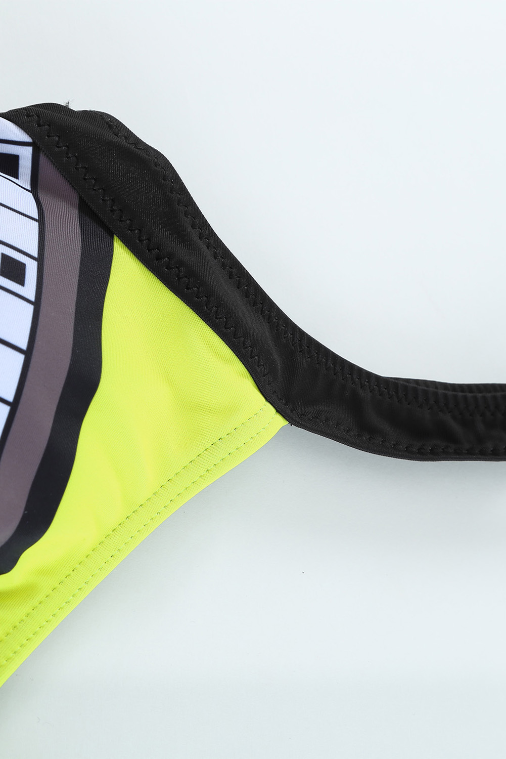 Yellow Tribal Print One Piece Swimsuit