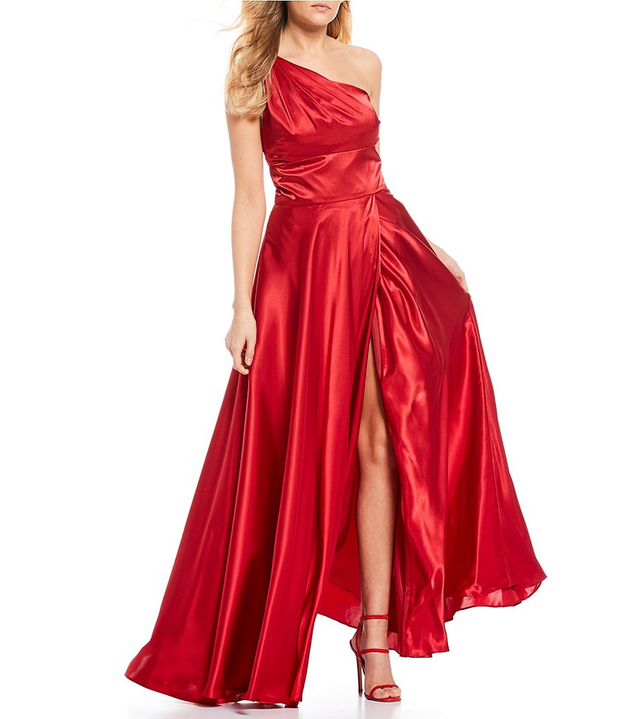 Jump Sleeveless Cowlneck Sheath Satin Dress