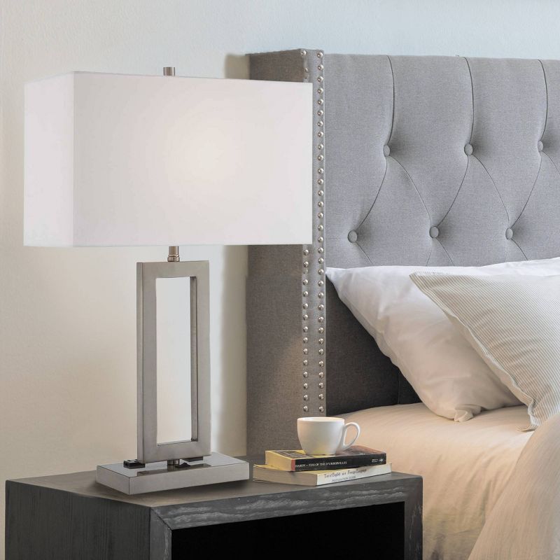 Fiadi 1 Light Table Lamp  - Steel/Off White