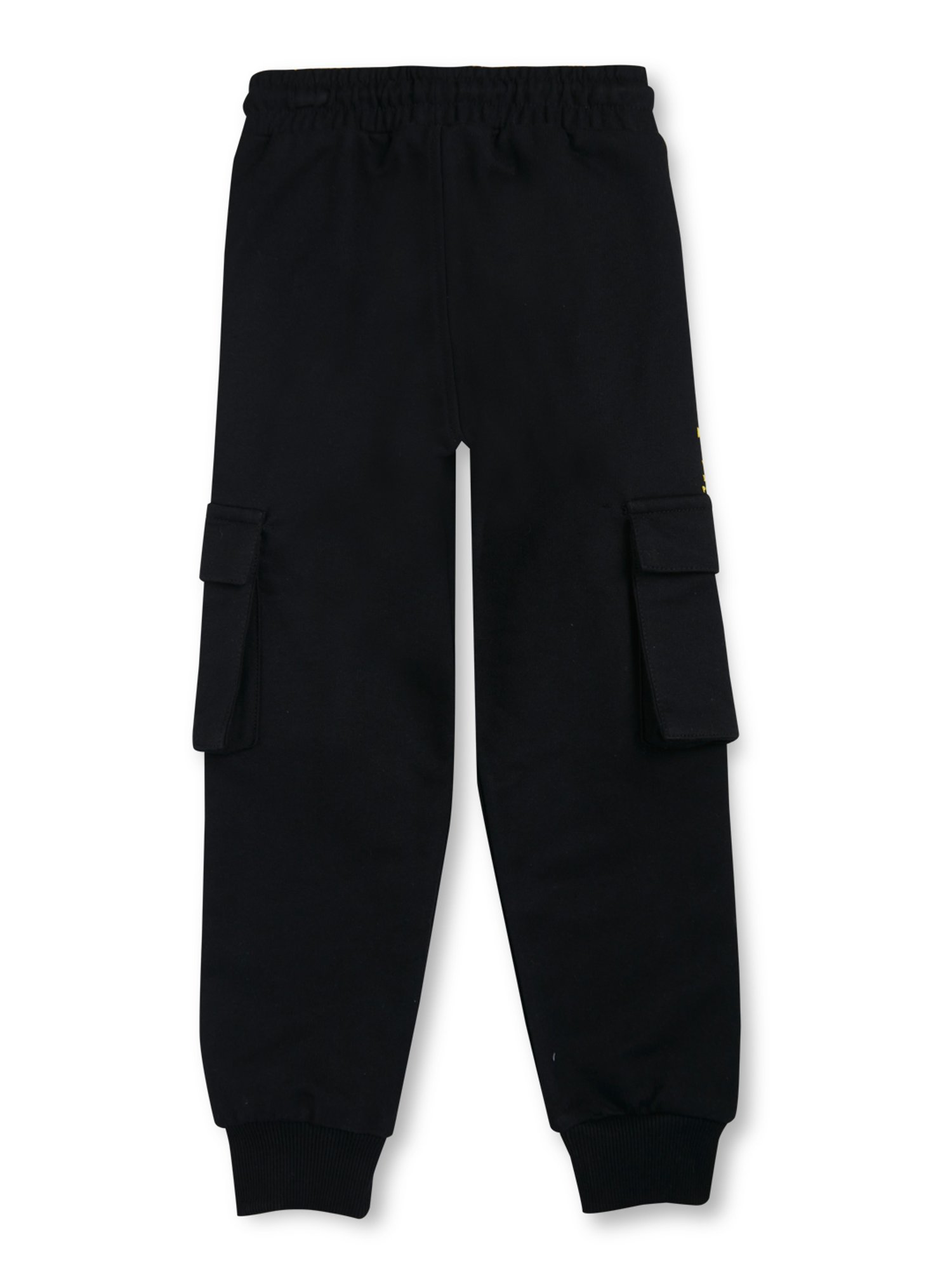 Gini & Jony Boys Black Printed Trackpants