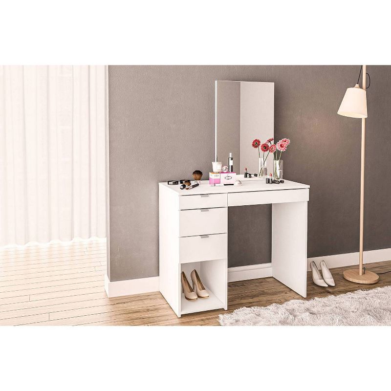 Savannah Vanity with Mirror White - Chique