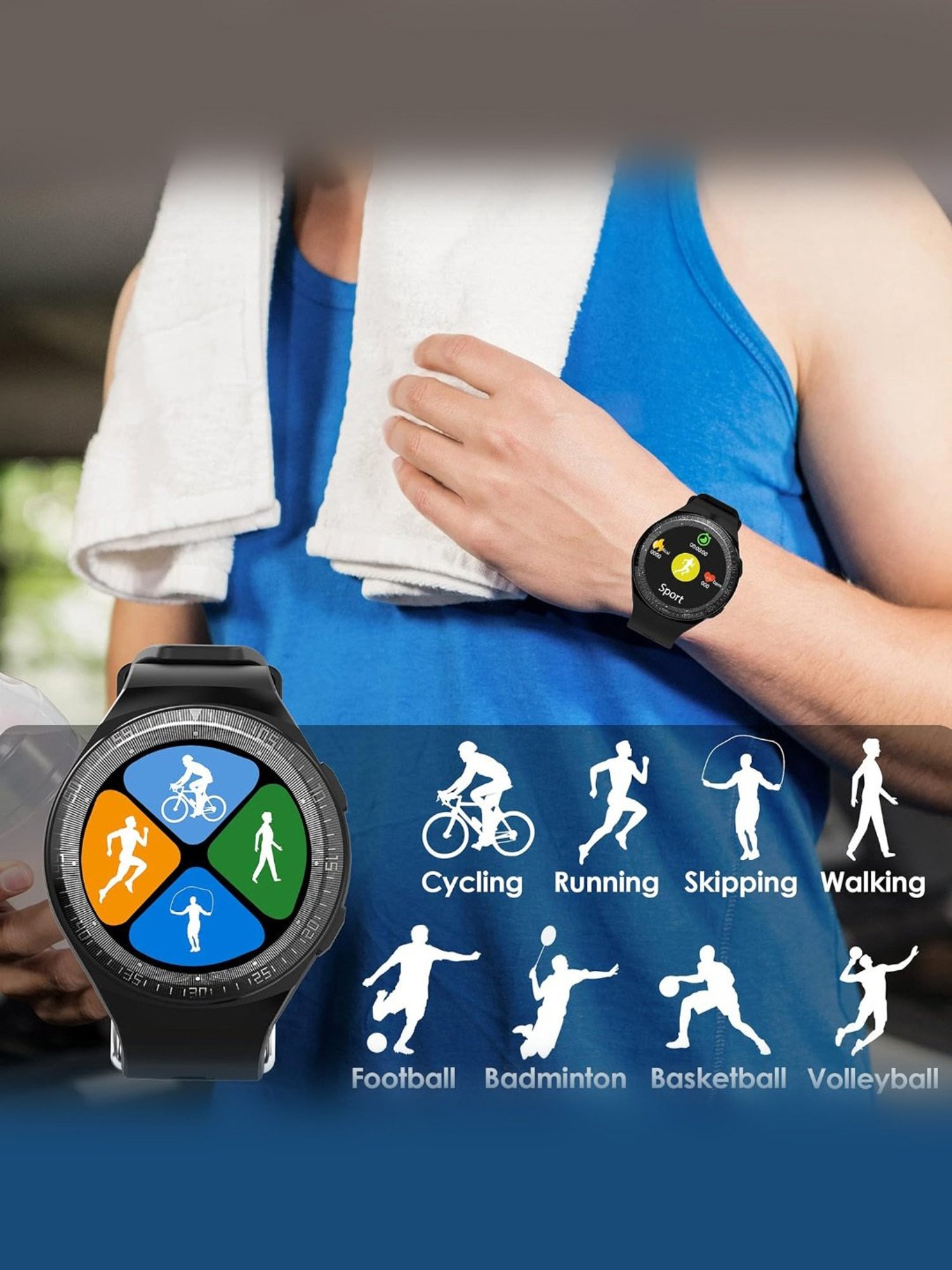 Probus MT3 Full Touch Screen Smartwatch (Black)